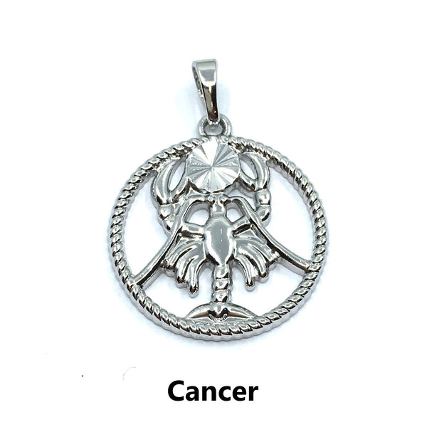 Silver Zodiac Symbol Cancer Pendant | Bellaire Wholesale