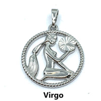 Silver Zodiac Symbol Virgo Pendant | Bellaire Wholesale