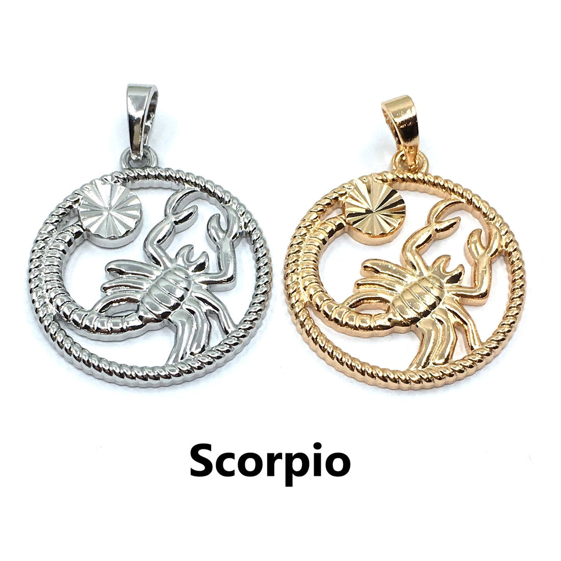 Silver Zodiac Symbol Scorpio Pendant | Bellaire Wholesale