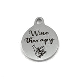 Wine Therapy Laser Engraved Charm | Bellaire Wholesale