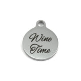 Wine Time Laser Engraved Charm | Bellaire Wholesale