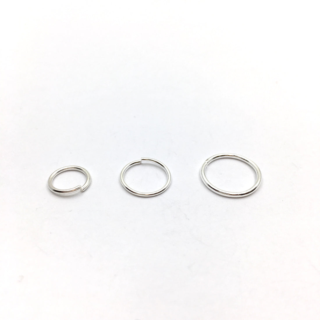 Silver Plated Key Chain Rings, 8mm, 10mm, 12mm | Bellaire Wholesale