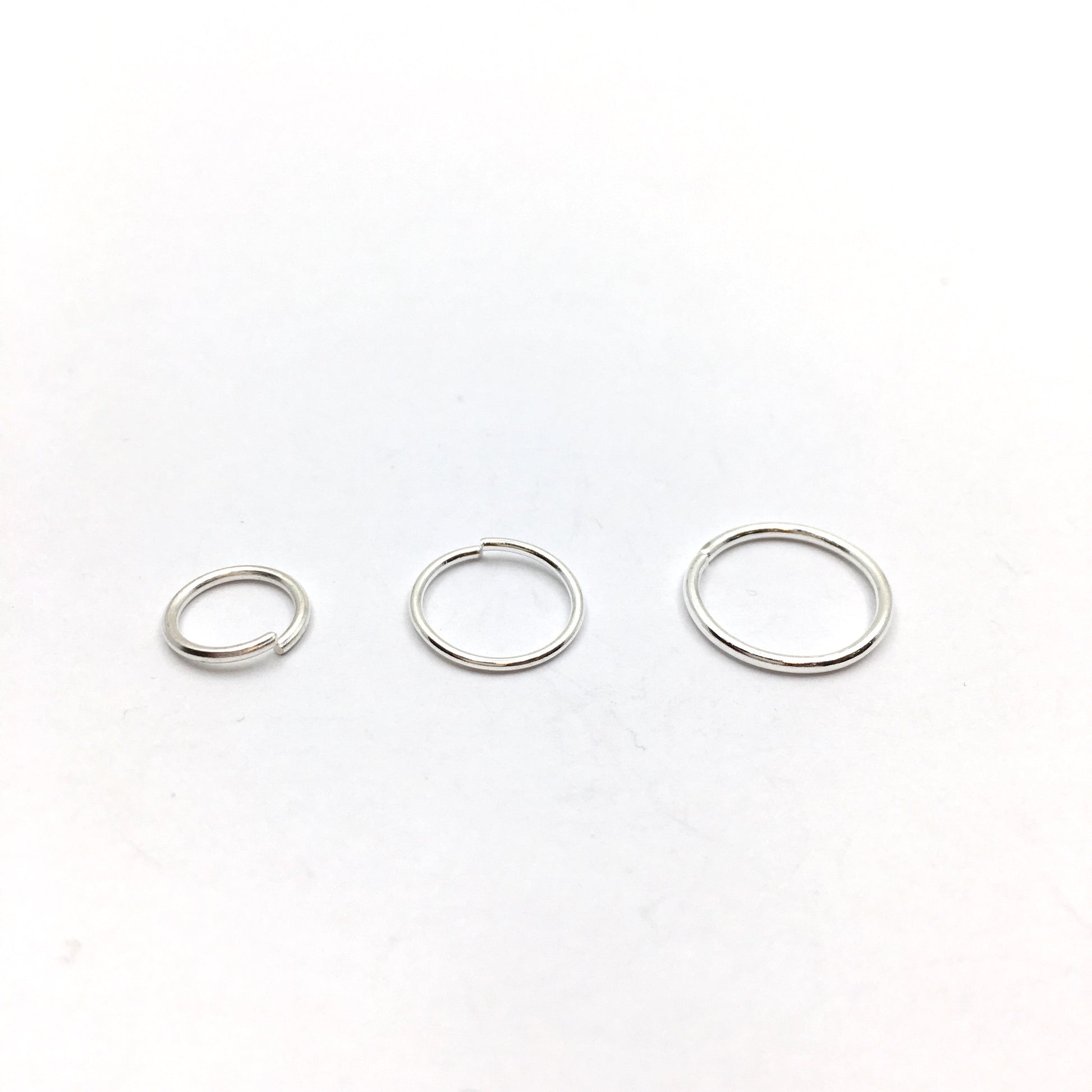 Silver Plated Key Chain Rings, 8mm, 10mm, 12mm | Bellaire Wholesale
