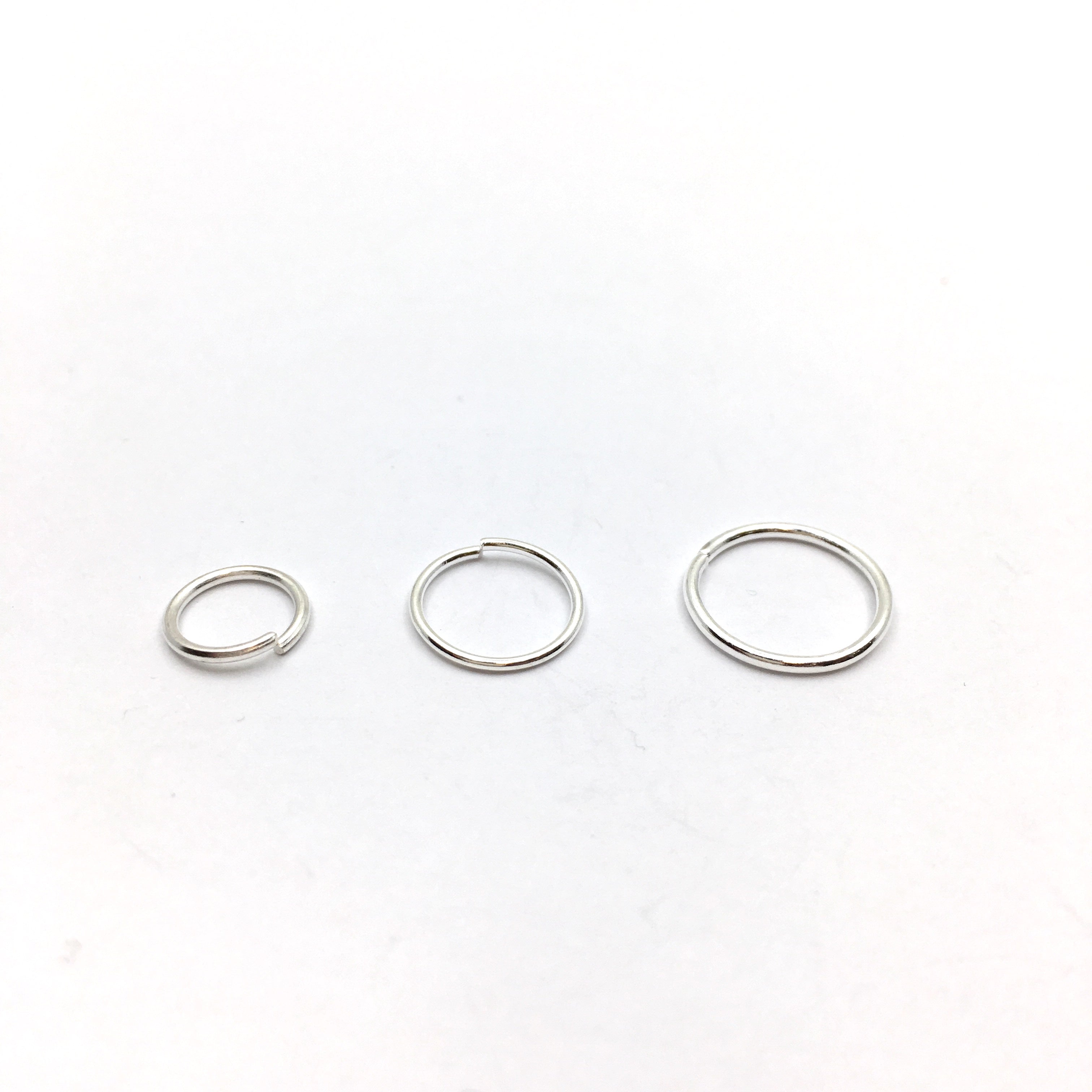 Silver Plated Key Chain Rings, 8mm, 10mm, 12mm | Bellaire Wholesale