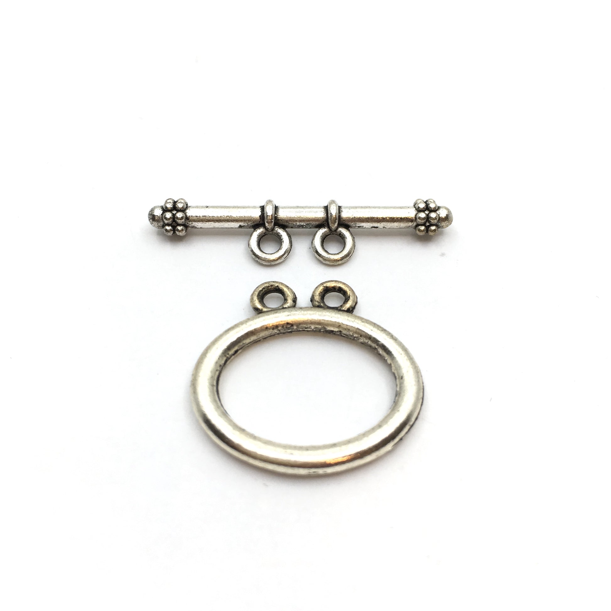 8 set of 2 Strand Rhodium Alloy Toggle | Bellaire Wholesale