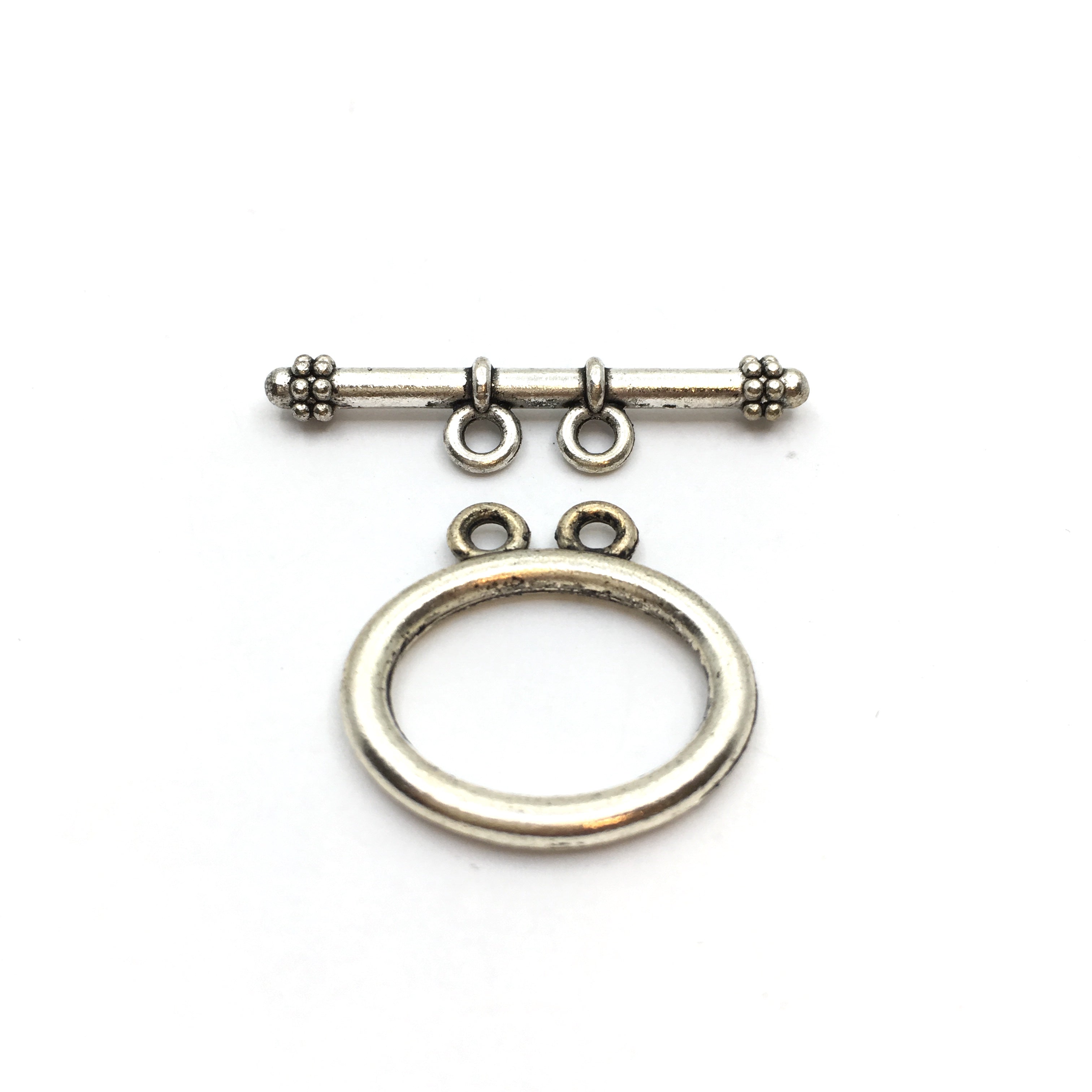 8 set of 2 Strand Rhodium Alloy Toggle | Bellaire Wholesale