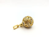 Gold Round Cage Brass Pendant | Bellaire Wholesale