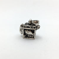 Rhodium Cube Shape Cage Pendant | Bellaire Wholesale