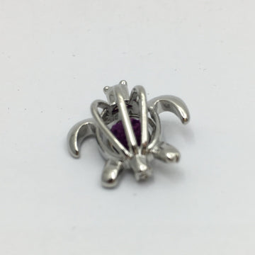 Rhodium Turtle Shape Cage Pendant | Bellaire Wholesale