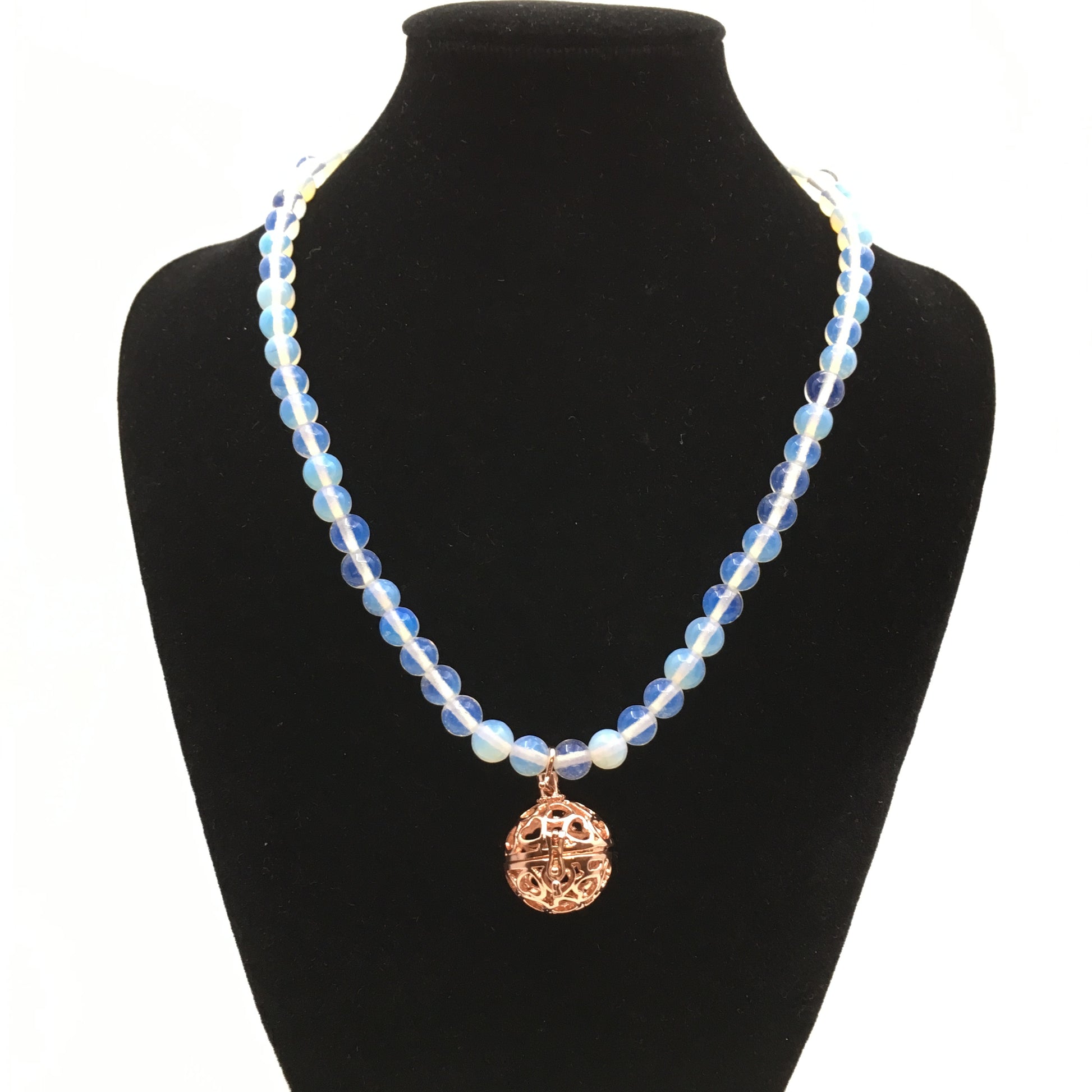 Rose Gold Round Cage Brass Pendant | Bellaire Wholesale