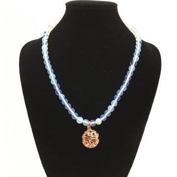 Rose Gold Round Cage Brass Pendant | Bellaire Wholesale