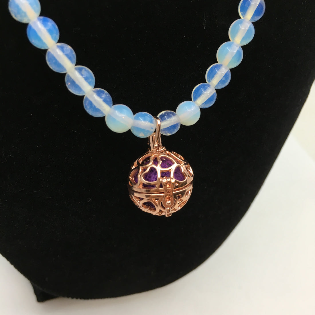Rose Gold Round Cage Brass Pendant | Bellaire Wholesale