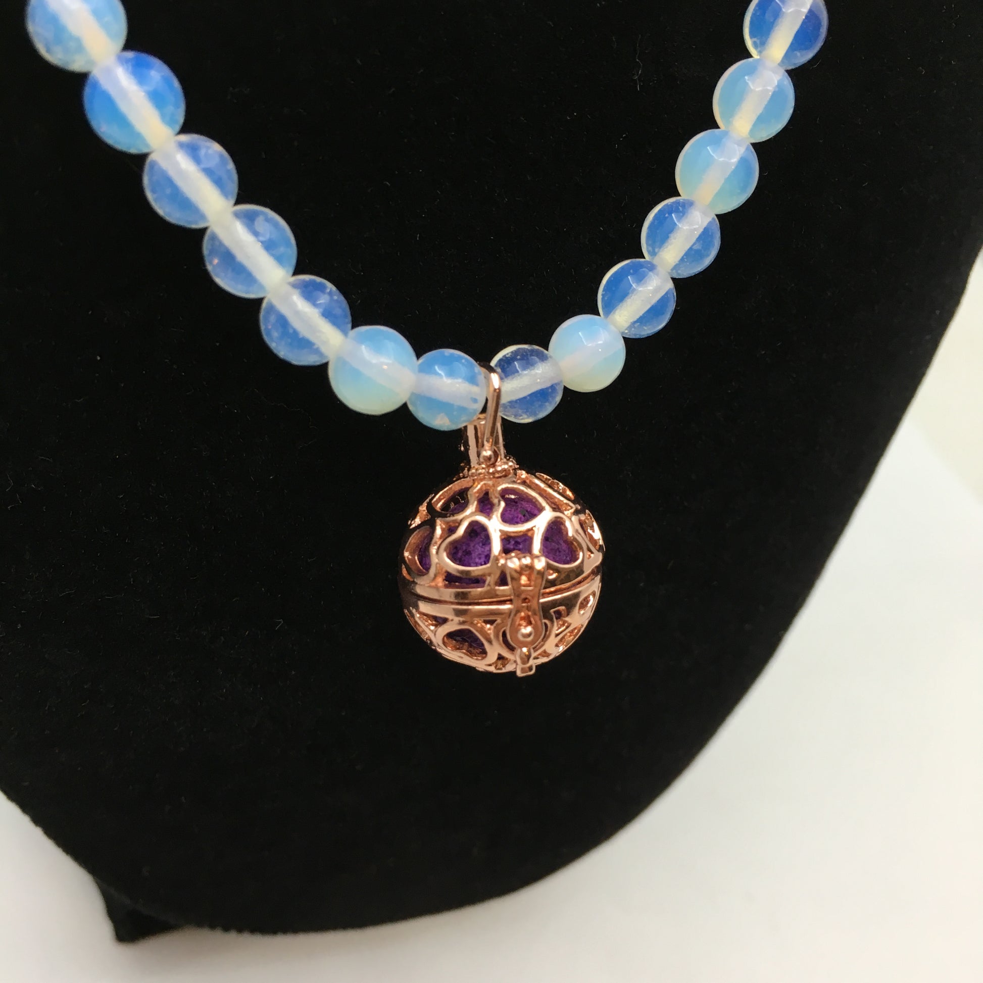Rose Gold Round Cage Brass Pendant | Bellaire Wholesale