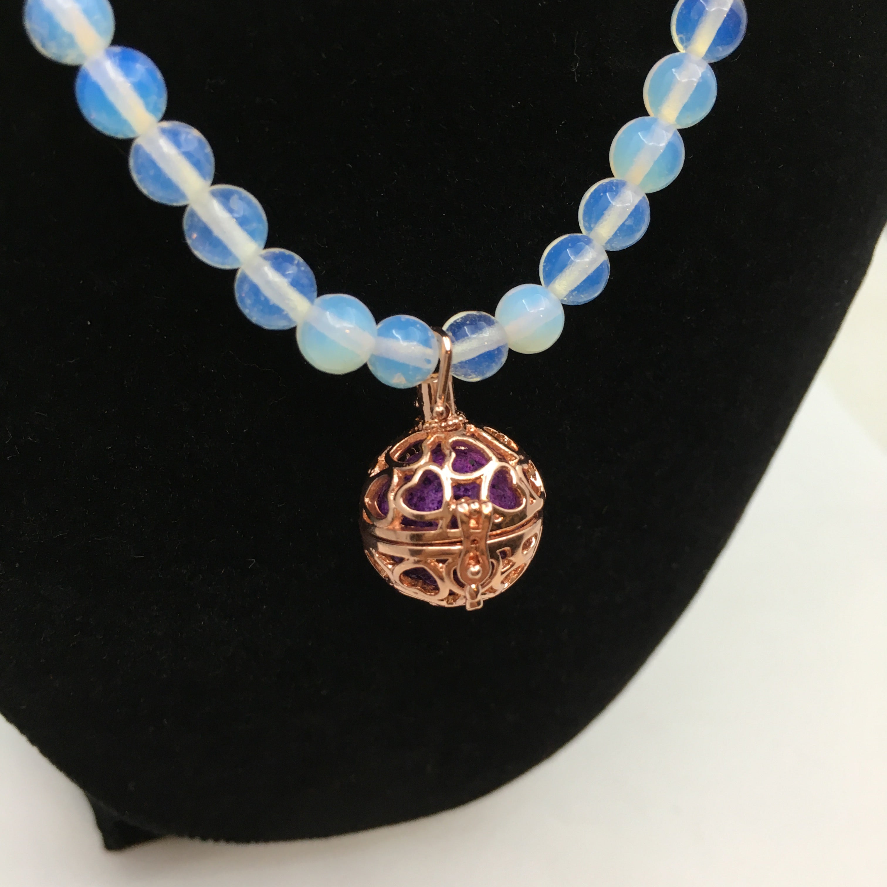 Rose Gold Round Cage Brass Pendant | Bellaire Wholesale