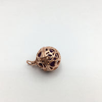Rose Gold Round Cage Brass Pendant | Bellaire Wholesale