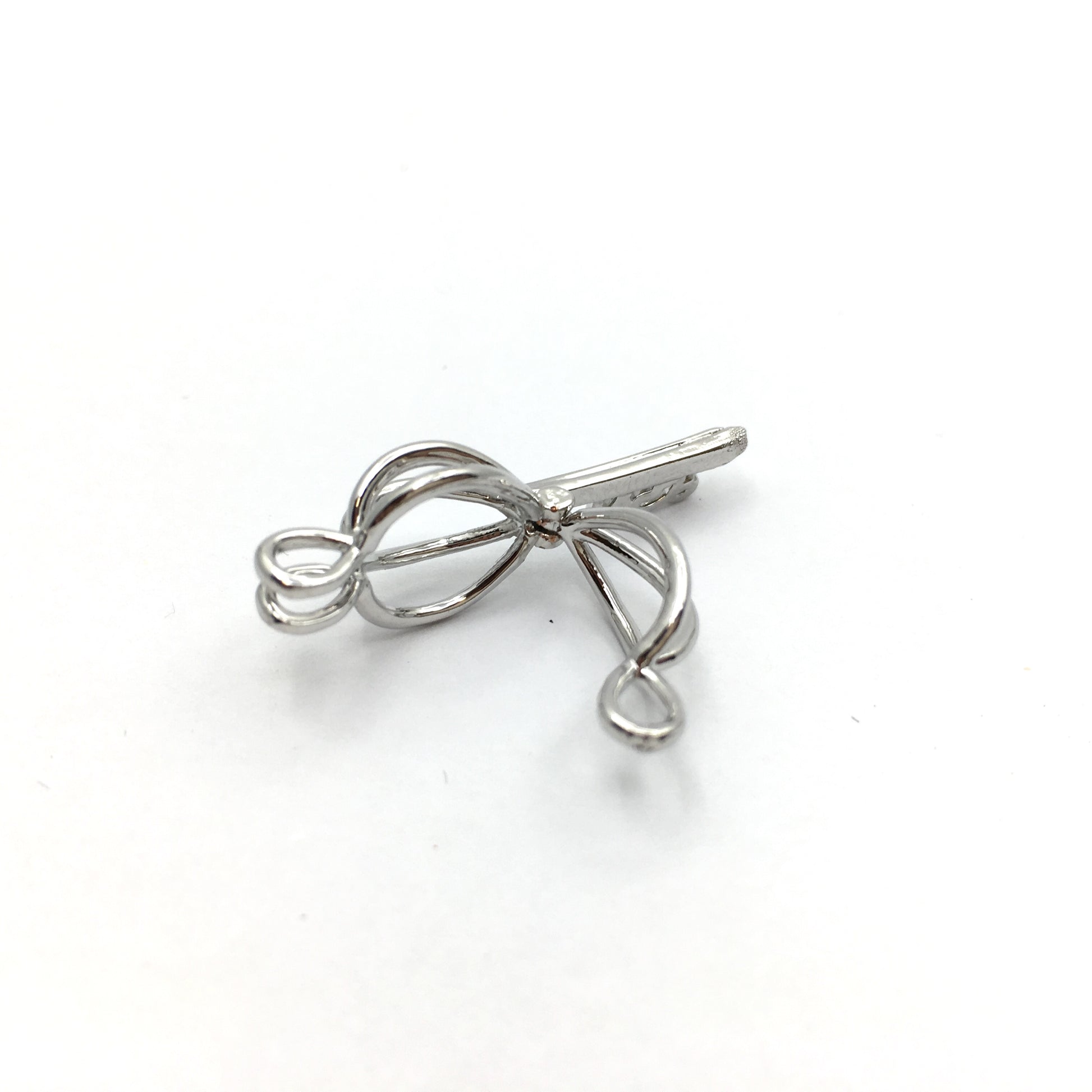 Rhodium Key Shape Cage Pendant | Bellaire Wholesale