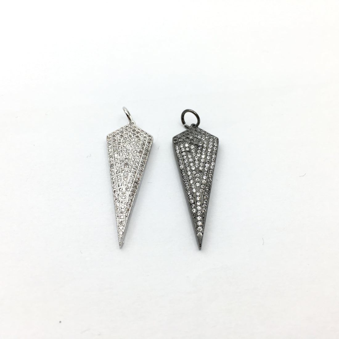 Silver Dagger Micro Pave Bead | Bellaire Wholesale