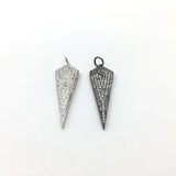 Silver Dagger Micro Pave Bead | Bellaire Wholesale