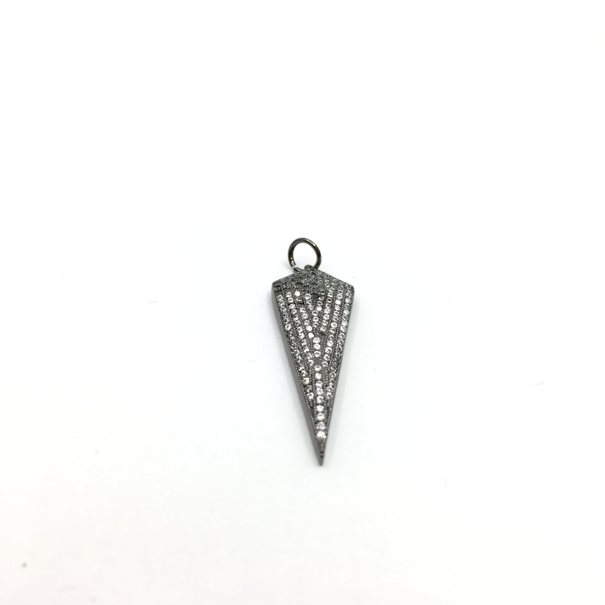 Silver Dagger Micro Pave Bead | Bellaire Wholesale