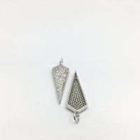 Silver Dagger Micro Pave Bead | Bellaire Wholesale