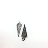 Silver Dagger Micro Pave Bead | Bellaire Wholesale