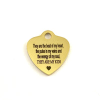 I Love My Kids Laser Engraved Charm | Bellaire Wholesale