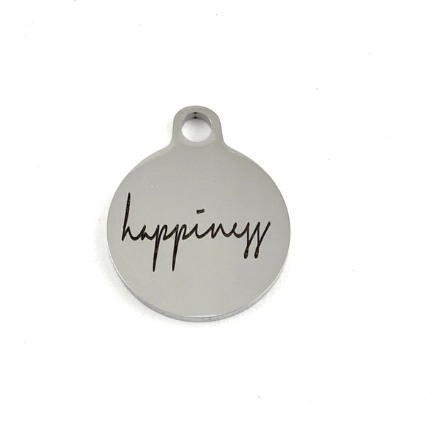 Happiness Laser Engraved Charm | Bellaire Wholesale