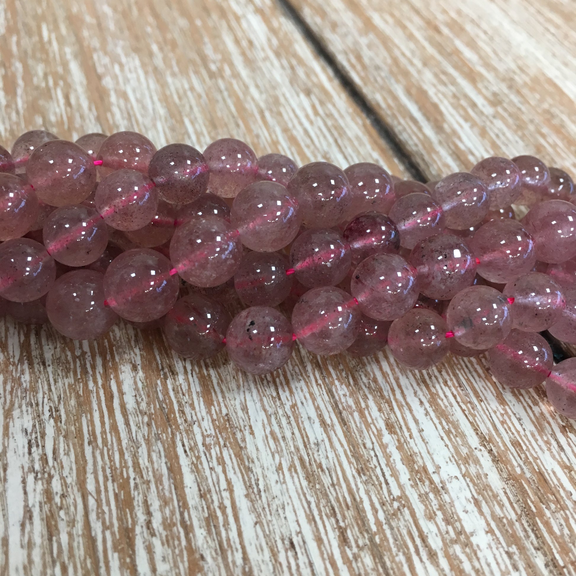 Cherry Quartz Bead in Various Sizes | Bellaire Wholesale