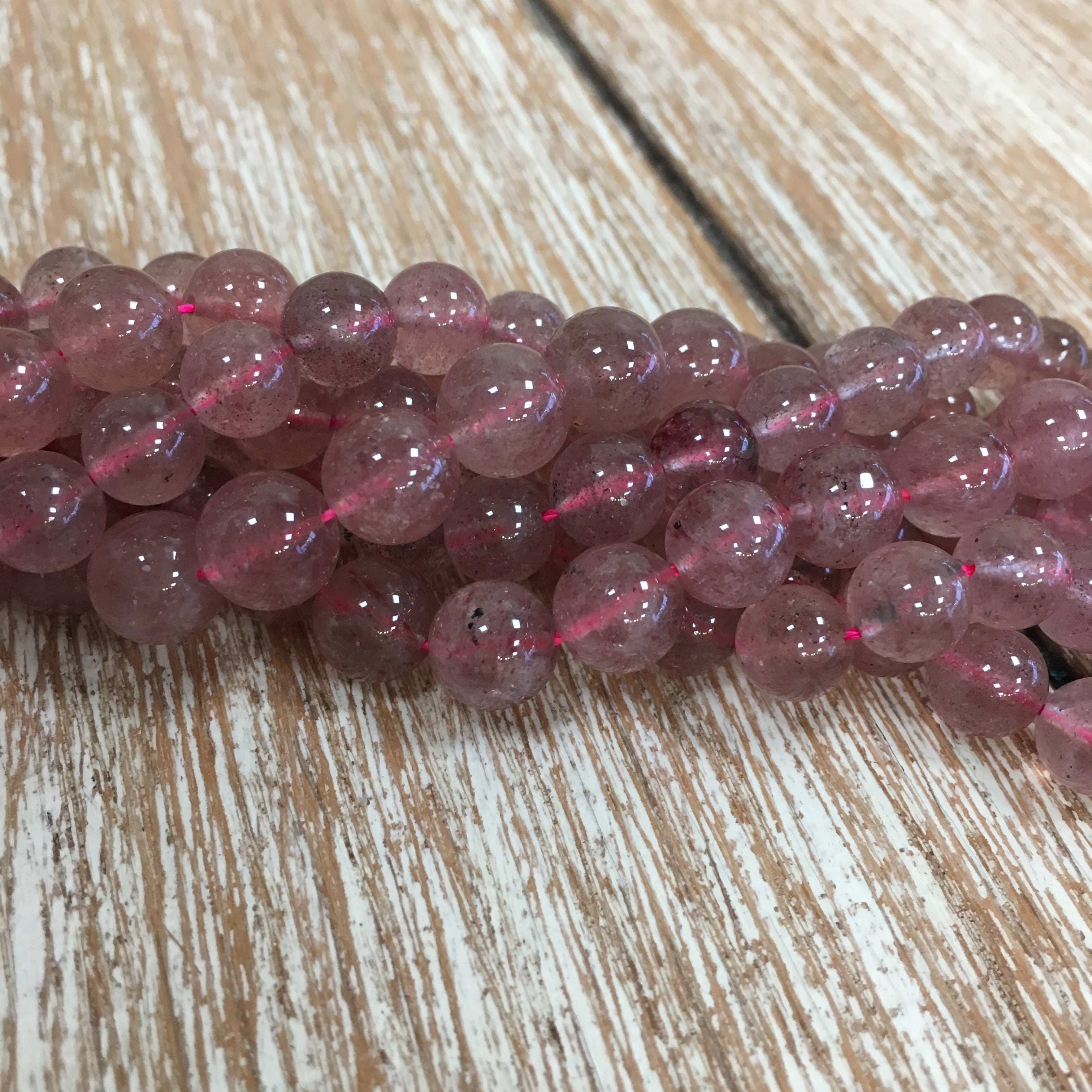 Cherry Quartz Bead in Various Sizes | Bellaire Wholesale