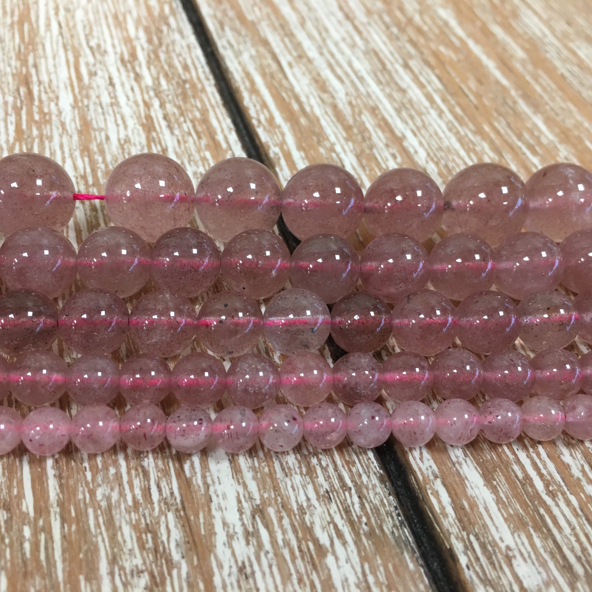 Cherry Quartz Bead in Various Sizes | Bellaire Wholesale