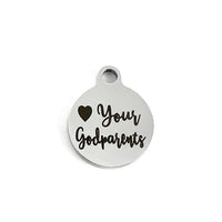 Your Godparents Laser Engraved Charm | Bellaire Wholesale