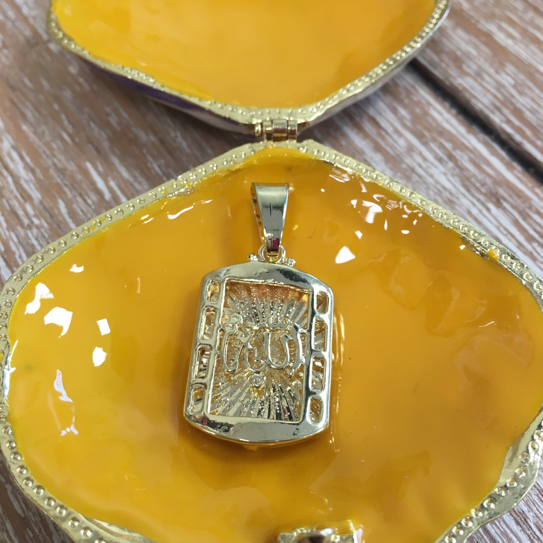 Allah rectangle shape Charm pendant | Bellaire Wholesale