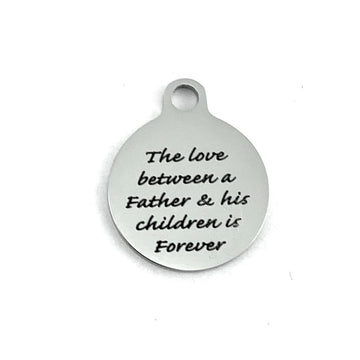 Love between father & his children Custom Charms | Bellaire Wholesale