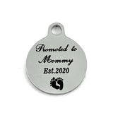 Promoted to Mommy - New Mom Gifts Custom Charms | Bellaire Wholesale