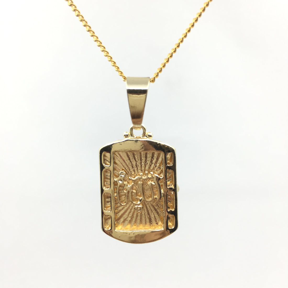 Allah rectangle shape Charm pendant | Bellaire Wholesale