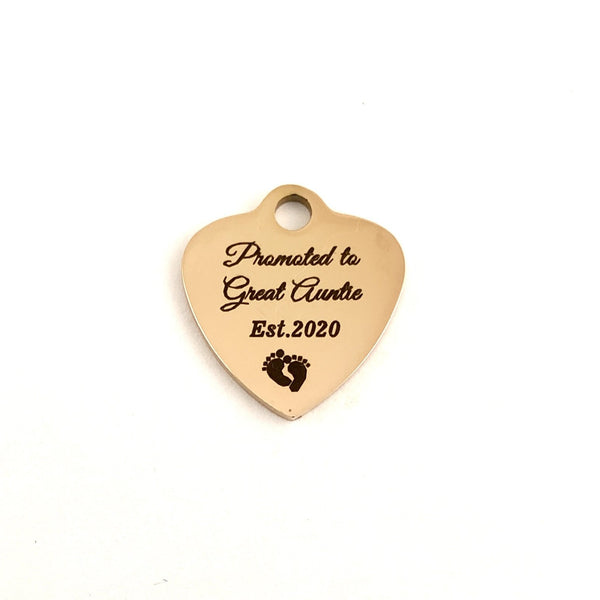 Promoted to Auntie Custom Charms | Bellaire Wholesale