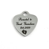 Promoted to Grandma - Grandma To Be Custom Charms | Bellaire Wholesale