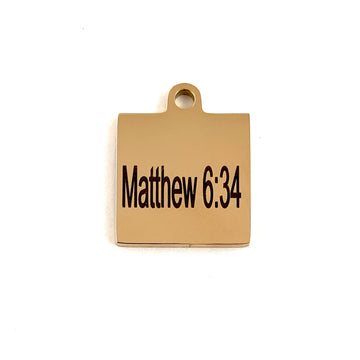 Matthew 6:34 Prayer Customized Charms | Bellaire Wholesale