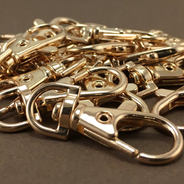 8 Gold Plated Swivel Lobster Clasps | Bellaire Wholesale