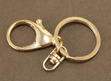 4 Gold Plated Large Lobster Clasps with Key Ring | Bellaire Wholesale