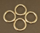 8 Gold Plated Key Chain Rings, 25mm | Bellaire Wholesale