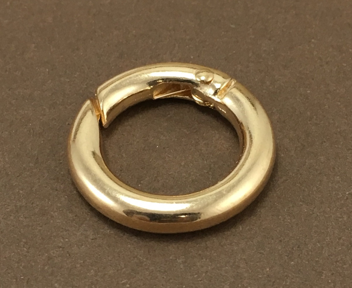 8 Gold Plated Key Chain Rings, 25mm | Bellaire Wholesale