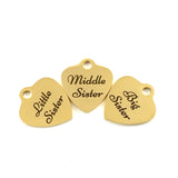 Big Sister Engraved Charm | Bellaire Wholesale