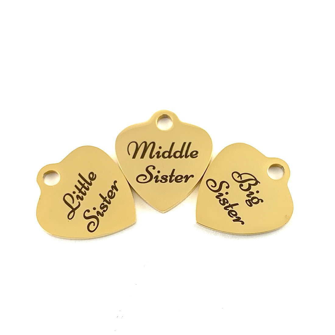 Middle Sister Engraved Charm | Bellaire Wholesale
