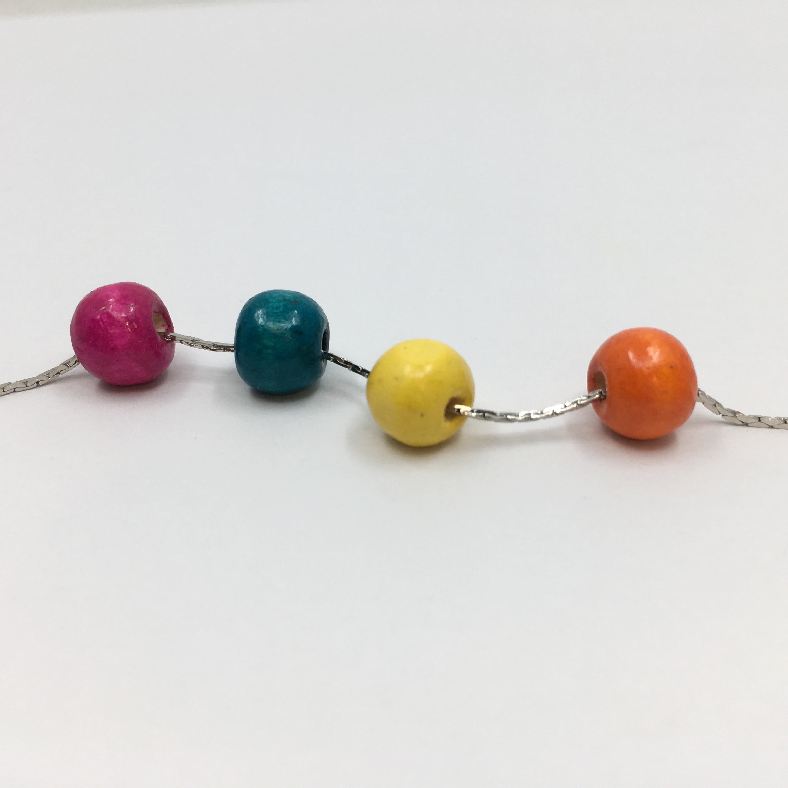 6mm Blue Round Donut Wood Bead | Bellaire Wholesale