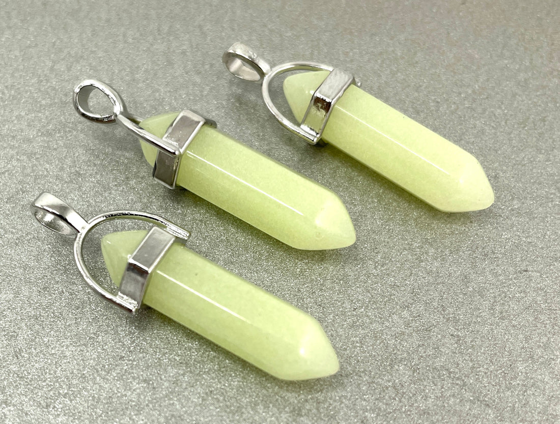 Natural Stone Bullet Pendants | Bellaire Wholesale