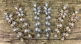 Flower Designer Inspired Crystal Earrings, Silver | Bellaire Wholesale