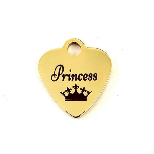 Princess Heart Customized Charms | Bellaire Wholesale