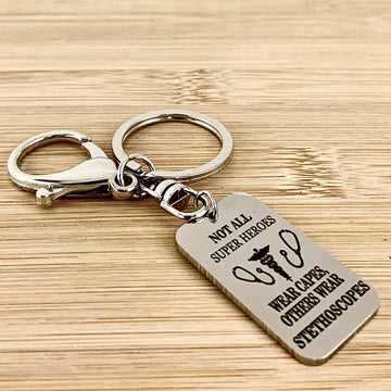 Healthcare Worker Custom Keychain | Bellaire Wholesale
