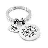 I hope your day is as nice as... Funny Keychain | Bellaire Wholesale